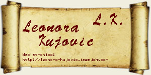 Leonora Kujović vizit kartica